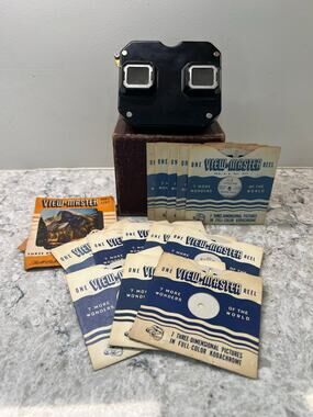 Vintage Sawyer's View Master Made in USA 1940s-50s w 13 Original Reels JL